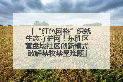 “红色网格”织就生态守护网！东胜区营盘壕社区创新模式破解禁牧禁垦难题