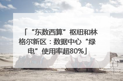 “东数西算”枢纽和林格尔新区：数据中心“绿电”使用率超80%