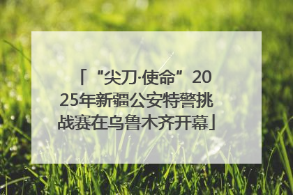 “尖刀·使命”2025年新疆公安特警挑战赛在乌鲁木齐开幕