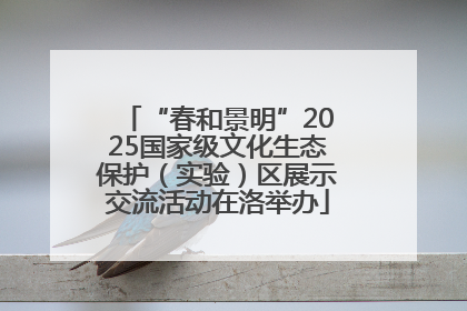 “春和景明”2025国家级文化生态保护（实验）区展示交流活动在洛举办