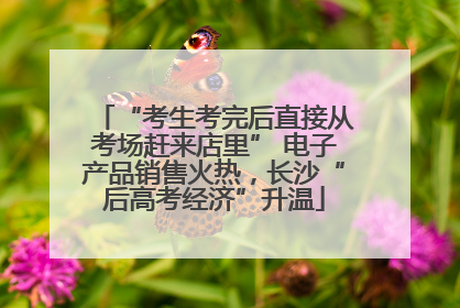 “考生考完后直接从考场赶来店里” 电子产品销售火热，长沙“后高考经济”升温