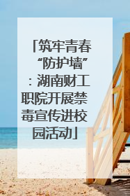 筑牢青春“防护墙”：湖南财工职院开展禁毒宣传进校园活动