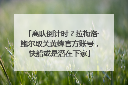 离队倒计时？拉梅洛·鲍尔取关黄蜂官方账号，快船或是潜在下家