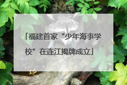 福建首家“少年海事学校”在连江揭牌成立