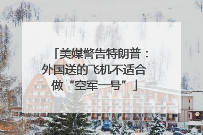 美媒警告特朗普：外国送的飞机不适合做“空军一号”