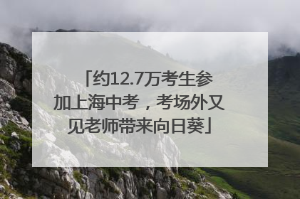 约12.7万考生参加上海中考，考场外又见老师带来向日葵