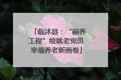 临沭县：“颐养工程”绘就老党员幸福养老新画卷