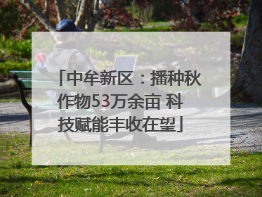 中牟新区：播种秋作物53万余亩 科技赋能丰收在望