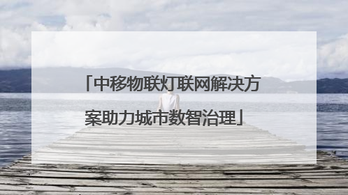 中移物联灯联网解决方案助力城市数智治理