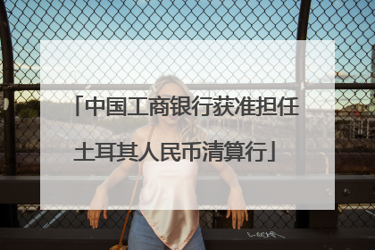 中国工商银行获准担任土耳其人民币清算行
