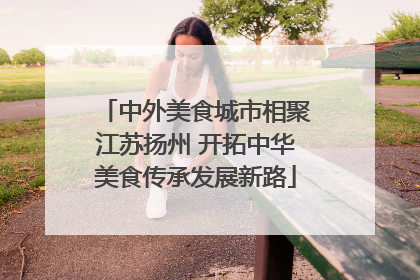 中外美食城市相聚江苏扬州 开拓中华美食传承发展新路
