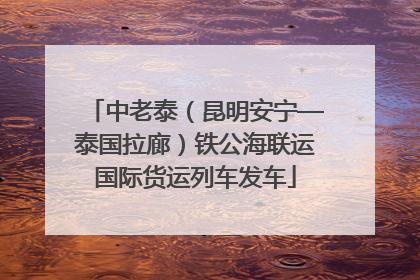 中老泰（昆明安宁—泰国拉廊）铁公海联运国际货运列车发车