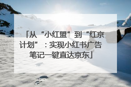 从“小红盟”到“红京计划”：实现小红书广告笔记一键直达京东