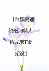 台黑高速绕阳河特大桥完成T梁架设