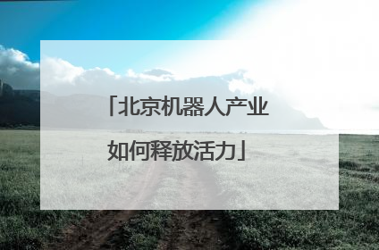 北京机器人产业如何释放活力