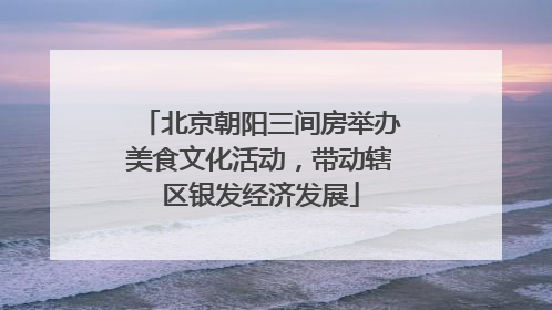 北京朝阳三间房举办美食文化活动，带动辖区银发经济发展