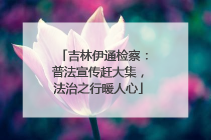 吉林伊通检察：普法宣传赶大集，法治之行暖人心