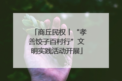 商丘民权丨“孝善饺子百村行”文明实践活动开展