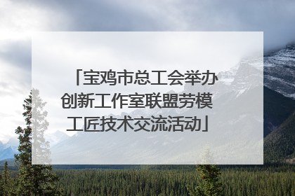 宝鸡市总工会举办创新工作室联盟劳模工匠技术交流活动