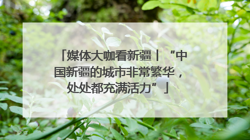 媒体大咖看新疆丨“中国新疆的城市非常繁华，处处都充满活力”