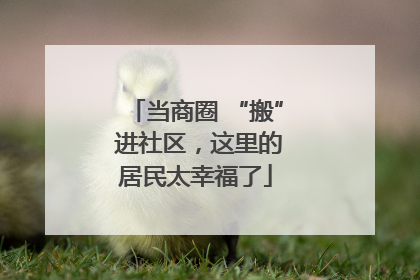 当商圈 “搬” 进社区，这里的居民太幸福了