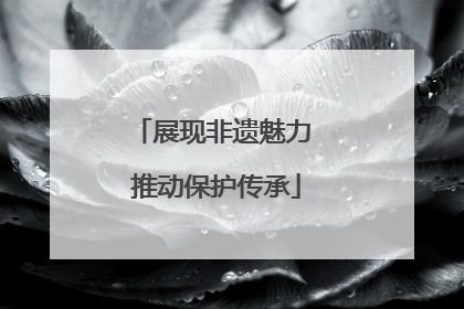 展现非遗魅力 推动保护传承