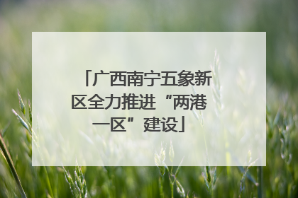 广西南宁五象新区全力推进“两港一区”建设