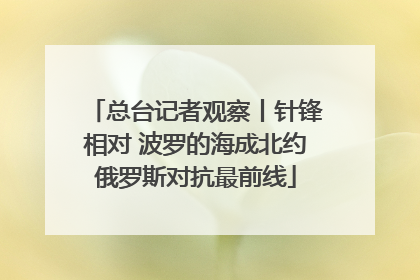 总台记者观察丨针锋相对 波罗的海成北约俄罗斯对抗最前线