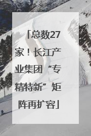 总数27家！长江产业集团“专精特新”矩阵再扩容
