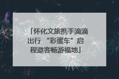 怀化文旅携手滴滴出行 “彩蛋车”启程邀客畅游福地