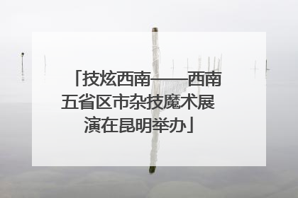 技炫西南——西南五省区市杂技魔术展演在昆明举办