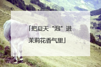把夏天“泡”进茉莉花香气里