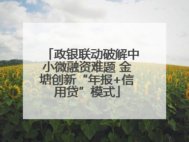 政银联动破解中小微融资难题 金塘创新“年报+信用贷”模式