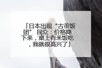 日本出现“古董饭团” 民众：价格降下来，桌上有米饭吃，我就很高兴了