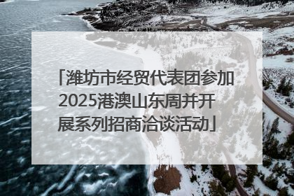 潍坊市经贸代表团参加2025港澳山东周并开展系列招商洽谈活动