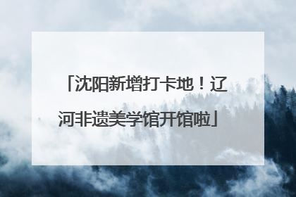 沈阳新增打卡地！辽河非遗美学馆开馆啦