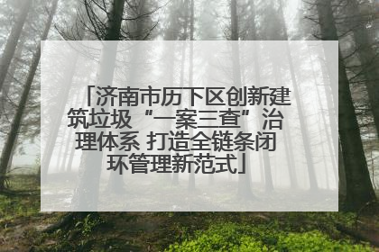 济南市历下区创新建筑垃圾“一案三查”治理体系 打造全链条闭环管理新范式