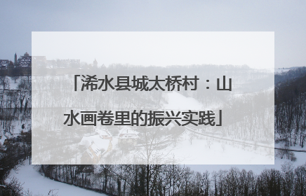 浠水县城太桥村：山水画卷里的振兴实践