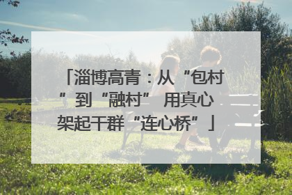 淄博高青：从“包村”到“融村” 用真心架起干群“连心桥”
