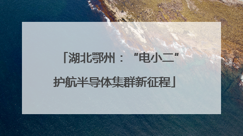 湖北鄂州：“电小二”护航半导体集群新征程