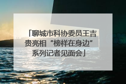 聊城市科协委员王吉贵亮相“榜样在身边”系列记者见面会