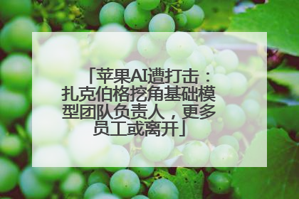苹果AI遭打击：扎克伯格挖角基础模型团队负责人，更多员工或离开
