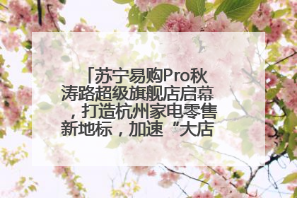苏宁易购Pro秋涛路超级旗舰店启幕，打造杭州家电零售新地标，加速“大店攻略”全省布局