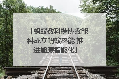 蚂蚁数科携协鑫能科成立蚂蚁鑫能 推进能源智能化