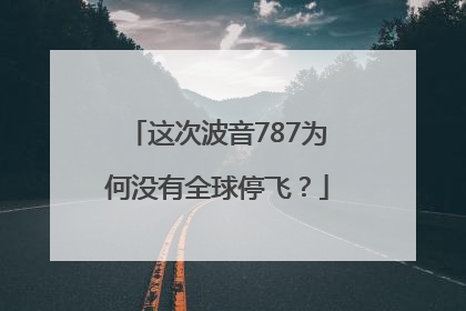 这次波音787为何没有全球停飞？