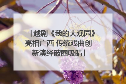 越剧《我的大观园》亮相广西 传统戏曲创新演绎破圈吸睛