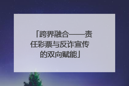跨界融合——责任彩票与反诈宣传的双向赋能