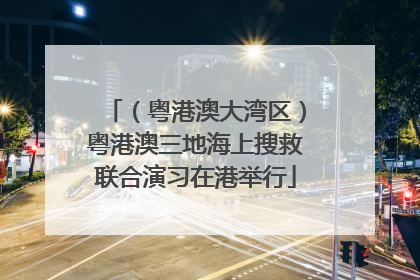 （粤港澳大湾区）粤港澳三地海上搜救联合演习在港举行