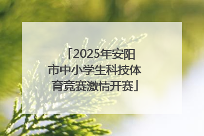 2025年安阳市中小学生科技体育竞赛激情开赛
