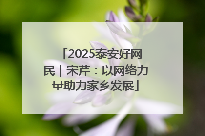 2025泰安好网民｜宋芹：以网络力量助力家乡发展